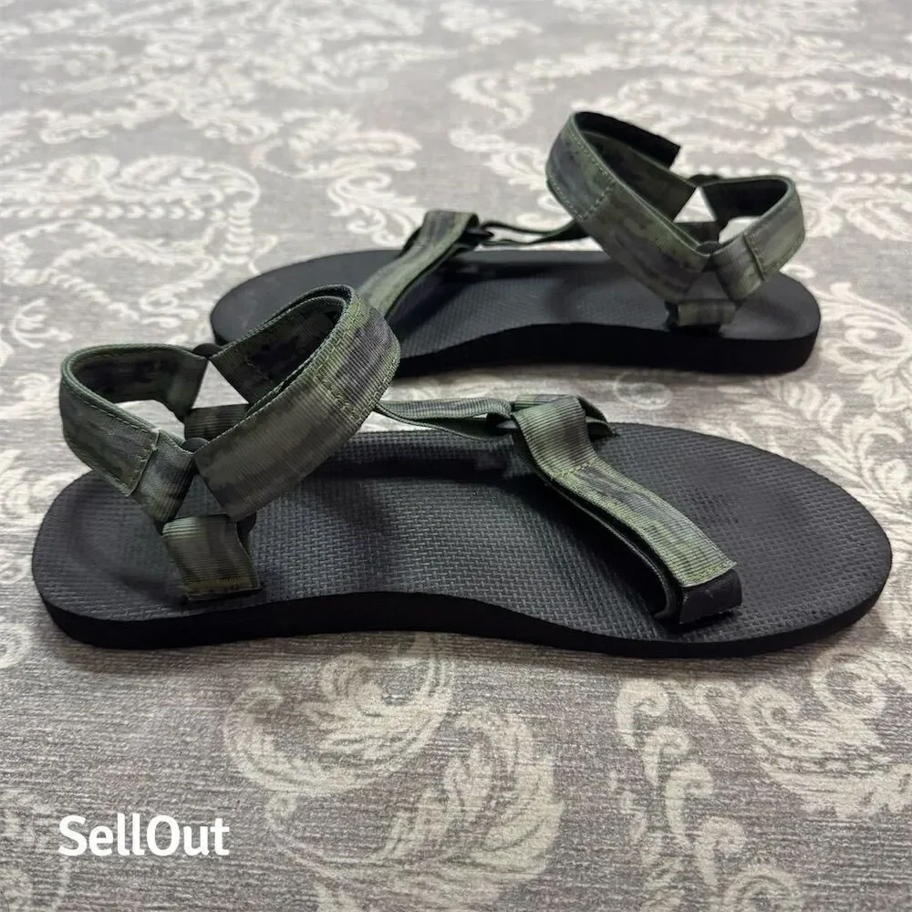 Teva Men's Original Universal Sandals Size 12 Standard Multicolor Green